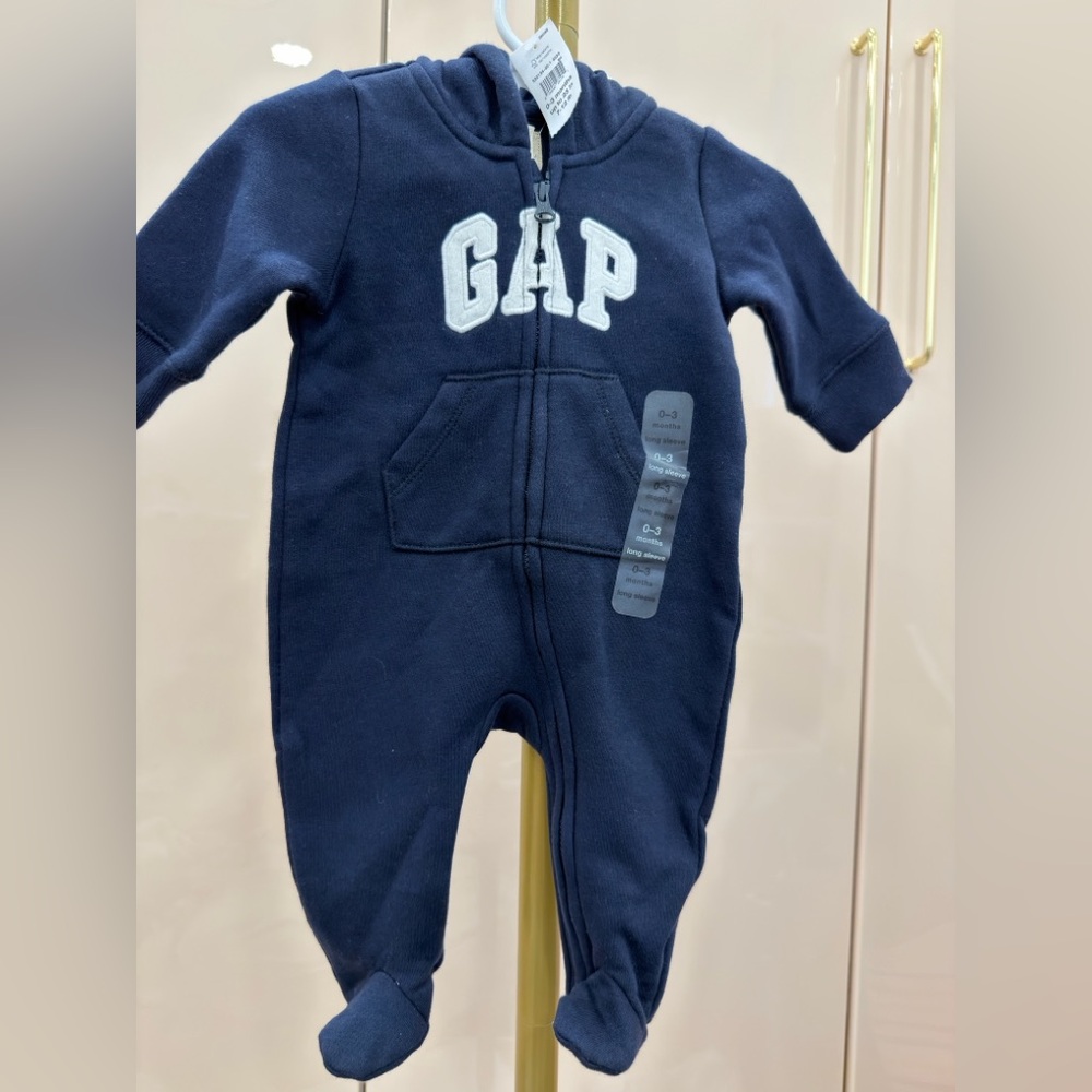 GAP Navy Kids Footie One Piece